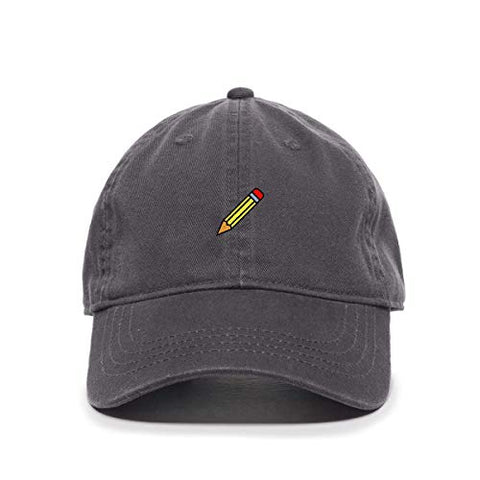 Pencil Baseball Cap Embroidered Cotton Adjustable Dad Hat