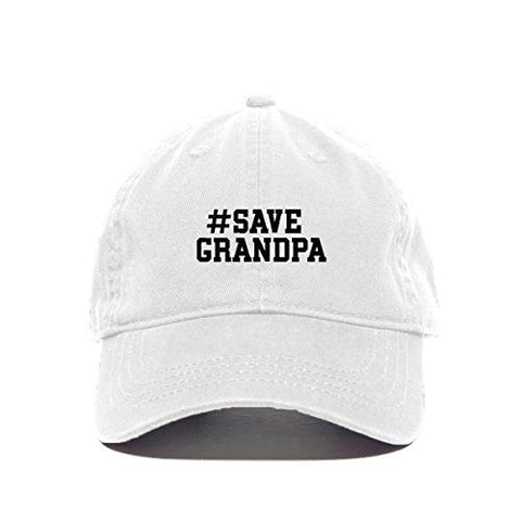 Save Grandpa Baseball Cap Embroidered Cotton Adjustable Dad Hat