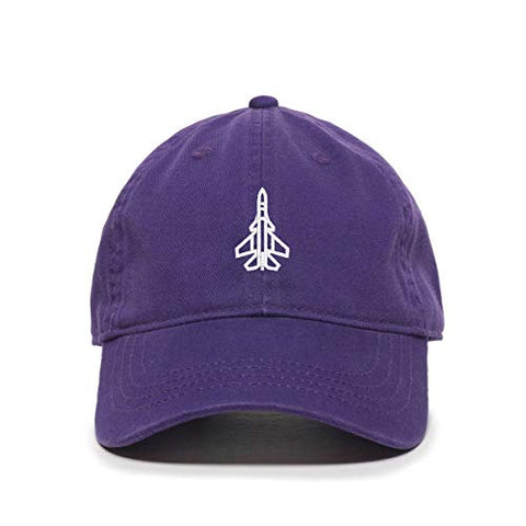 Fighter Plane Baseball Cap Embroidered Cotton Adjustable Dad Hat