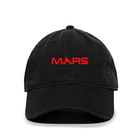 Mars NASA Logo Baseball Cap Embroidered Cotton Adjustable Dad Hat