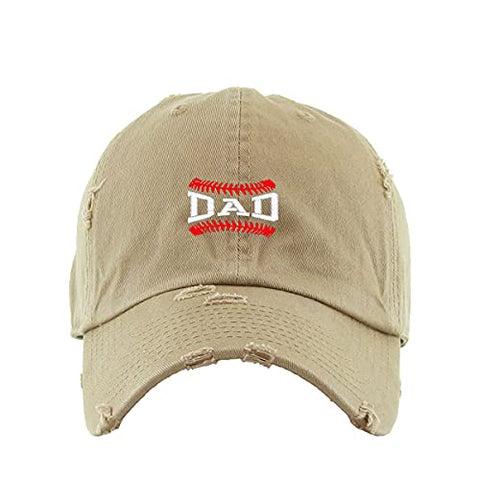 Baseball Dad Vintage Baseball Cap Embroidered Cotton Adjustable Distressed Dad Hat