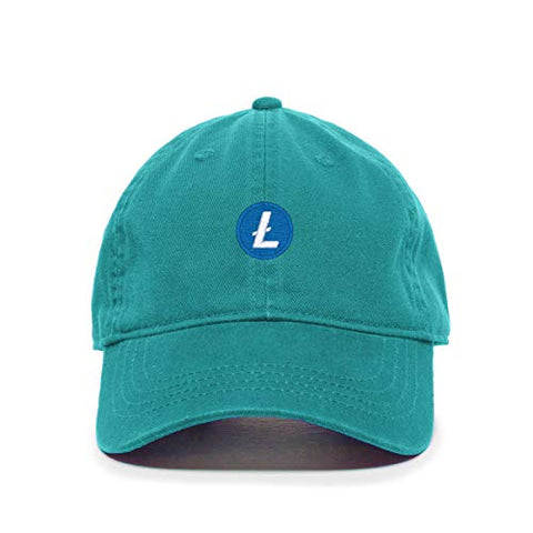 Litecoin Cryptocurrency Baseball Cap Embroidered Cotton Adjustable Dad Hat