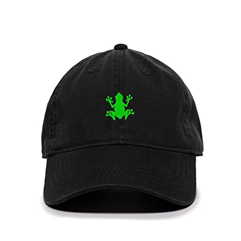 Bullfrog Baseball Cap Embroidered Cotton Adjustable Dad Hat