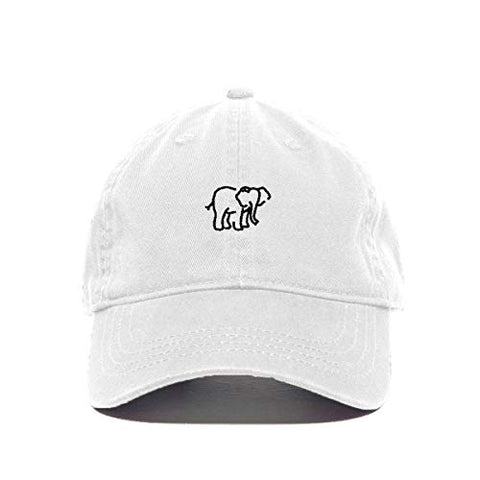 Elephant Baseball Cap Embroidered Cotton Adjustable Dad Hat