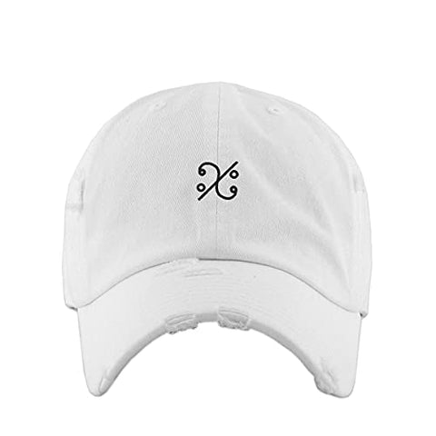 Segno Vintage Baseball Cap Embroidered Cotton Adjustable Distressed Dad Hat