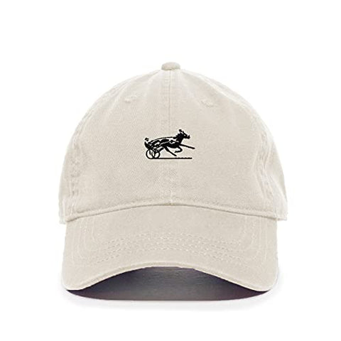 Horse Racing Baseball Cap Embroidered Cotton Adjustable Dad Hat