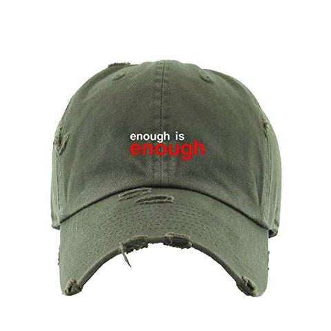 BLM Enough is Enough Vintage Baseball Cap Embroidered Cotton Adjustable Distressed Dad Hat