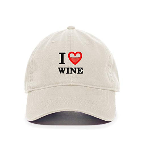 I Love Vine Baseball Cap Embroidered Cotton Adjustable Dad Hat