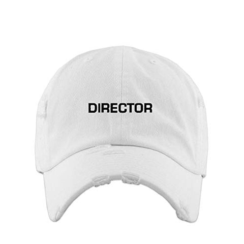 Director Vintage Baseball Cap Embroidered Cotton Adjustable Distressed Dad Hat