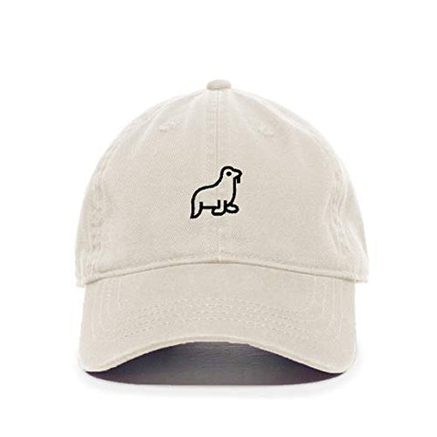 Walrus Baseball Cap Embroidered Cotton Adjustable Dad Hat