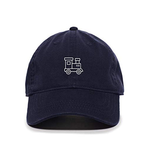 Locomotive Baseball Cap Embroidered Cotton Adjustable Dad Hat