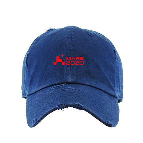 Mars 2020 Rover Vintage Baseball Cap Embroidered Cotton Adjustable Distressed Dad Hat