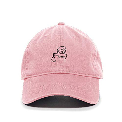 Coughing Guy Baseball Cap Embroidered Cotton Adjustable Dad Hat