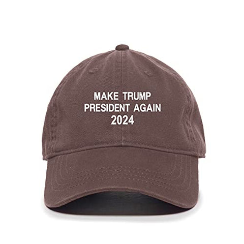 Make Trump President Again 2024 Baseball Cap Embroidered Cotton Adjustable Dad Hat