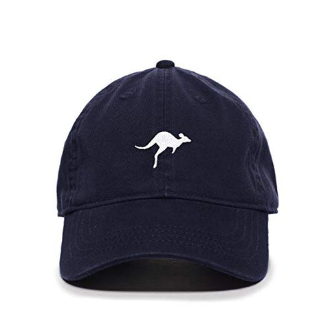 Kangaroo Baseball Cap Embroidered Cotton Adjustable Dad Hat