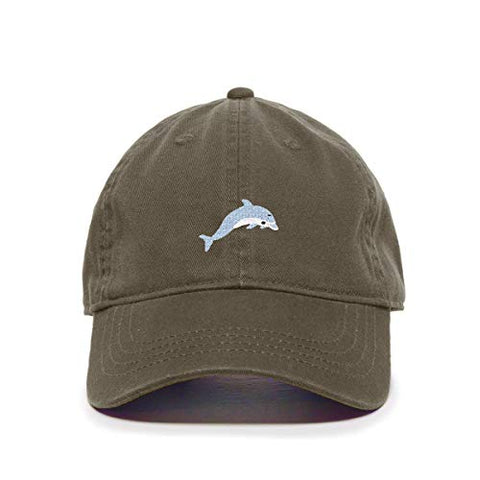 Dolphin Baseball Cap Embroidered Cotton Adjustable Dad Hat