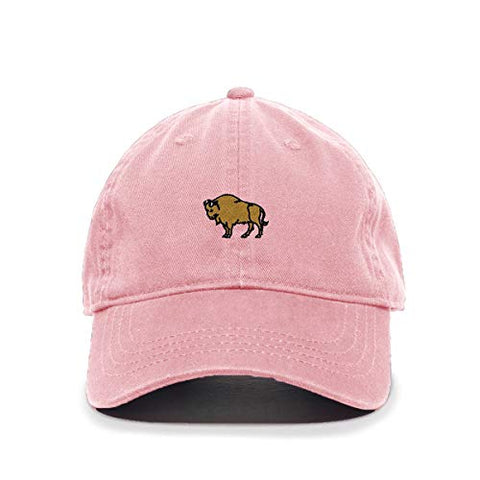 Wild Buffalo Baseball Cap Embroidered Cotton Adjustable Dad Hat