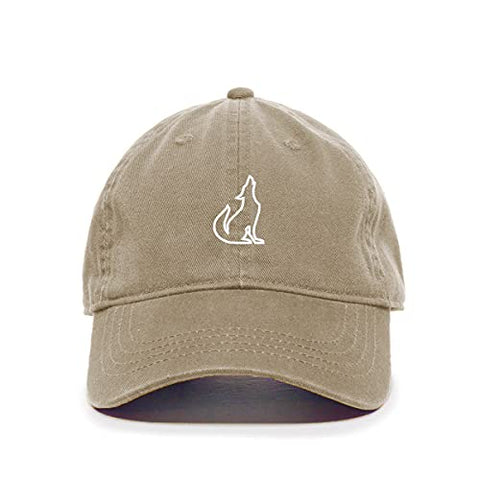 Coyote Baseball Cap Embroidered Cotton Adjustable Dad Hat