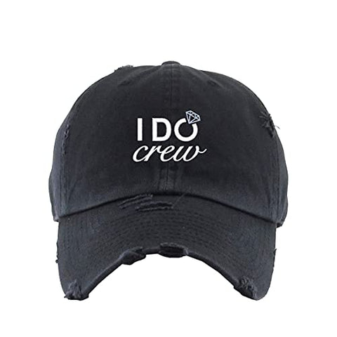 I Do Crew Vintage Baseball Cap Embroidered Cotton Adjustable Distressed Dad Hat