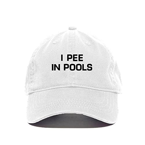 I Pee in Pools Baseball Cap Embroidered Cotton Adjustable Dad Hat