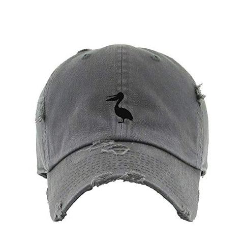 Pelican Vintage Baseball Cap Embroidered Cotton Adjustable Distressed Dad Hat