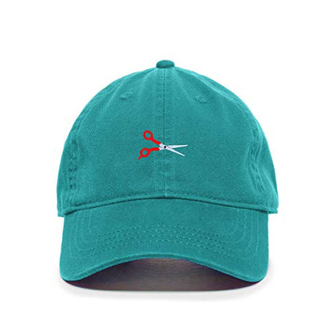 Scissor Baseball Cap Embroidered Cotton Adjustable Dad Hat