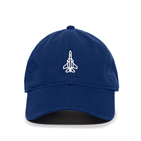 Fighter Plane Baseball Cap Embroidered Cotton Adjustable Dad Hat