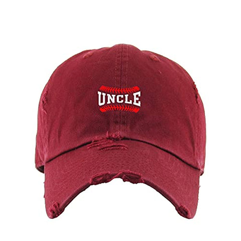 Baseball Uncle Vintage Baseball Cap Embroidered Cotton Adjustable Distressed Dad Hat