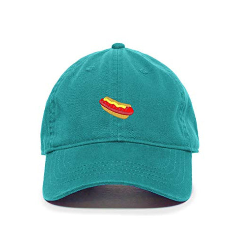 Hotdog Sandwich Baseball Cap Embroidered Cotton Adjustable Dad Hat