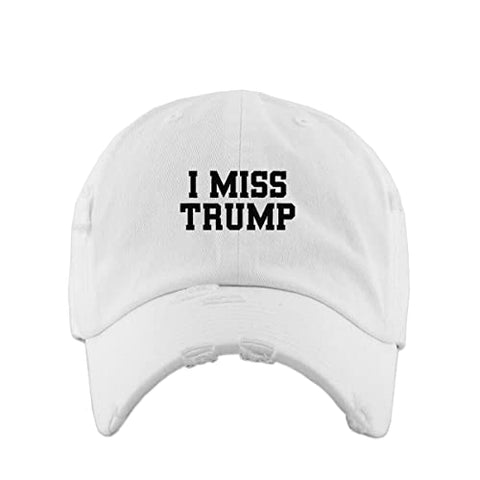 I Miss Trump Vintage Baseball Cap Embroidered Cotton Adjustable Distressed Dad Hat