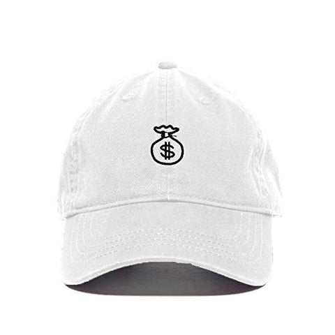 Money Bag Baseball Cap Embroidered Cotton Adjustable Dad Hat