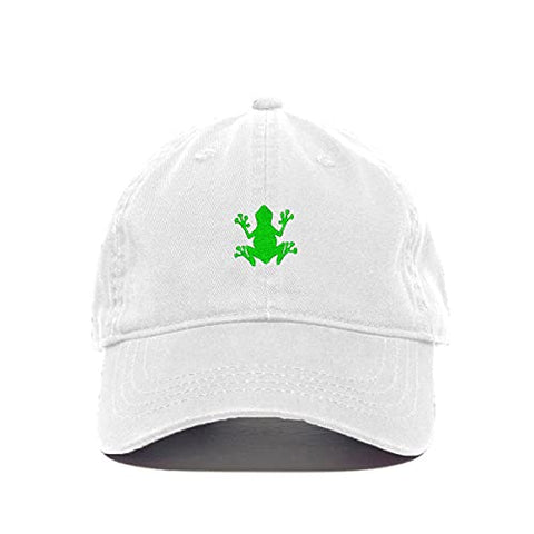 Bullfrog Baseball Cap Embroidered Cotton Adjustable Dad Hat