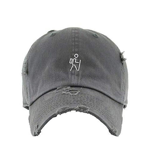 Hiker Hiking Vintage Baseball Cap Embroidered Cotton Adjustable Distressed Dad Hat