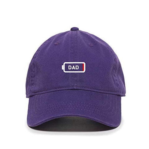 Dad Battery Dying Baseball Cap Embroidered Cotton Adjustable Dad Hat