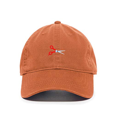 Scissor Baseball Cap Embroidered Cotton Adjustable Dad Hat