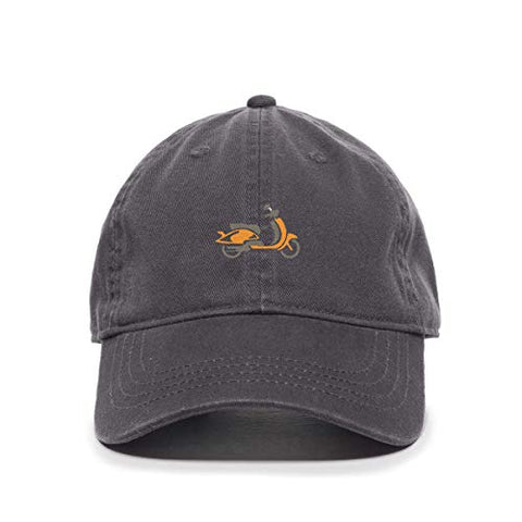 Scooter Baseball Cap Embroidered Cotton Adjustable Dad Hat