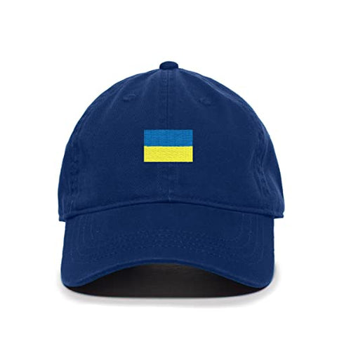 Ukraine Flag Baseball Cap Embroidered Cotton Adjustable Dad Hat