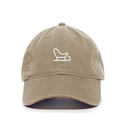 Snow Sled Baseball Cap Embroidered Cotton Adjustable Dad Hat