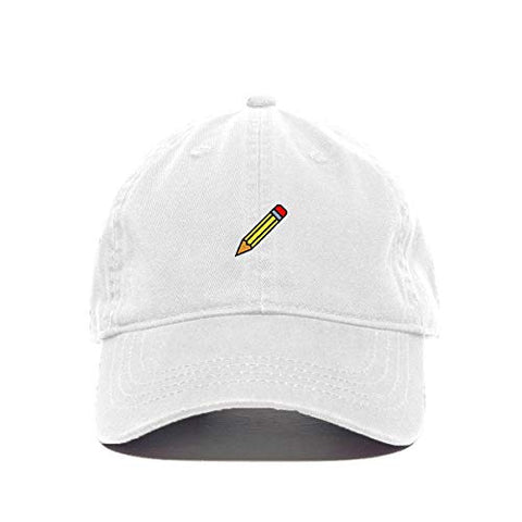 Pencil Baseball Cap Embroidered Cotton Adjustable Dad Hat