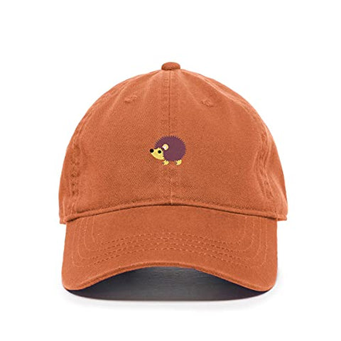 Hedgehog Baseball Cap Embroidered Cotton Adjustable Dad Hat