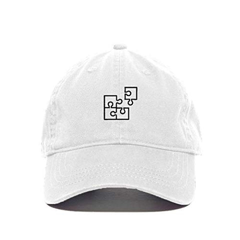 Puzzle Baseball Cap Embroidered Cotton Adjustable Dad Hat