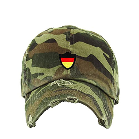 Germany Deutschland Flag Vintage Baseball Cap Embroidered Cotton Adjustable Distressed Dad Hat