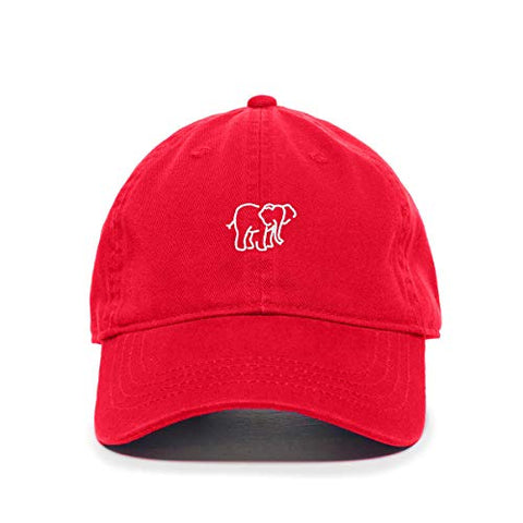 Elephant Baseball Cap Embroidered Cotton Adjustable Dad Hat