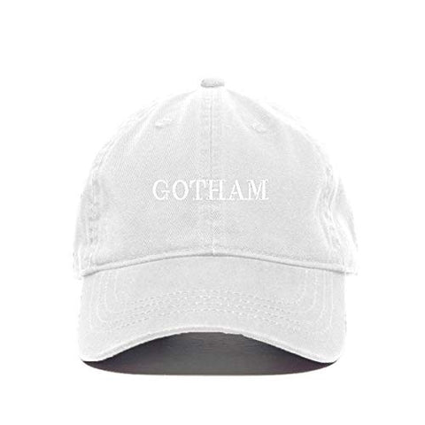 Gotham Baseball Cap Embroidered Cotton Adjustable Dad Hat