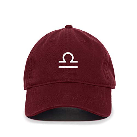 Libra Zodiac Sign Baseball Cap Embroidered Cotton Adjustable Dad Hat