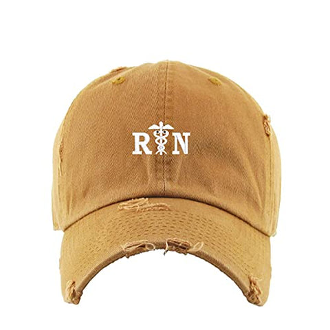 Registered Nurse RN Vintage Baseball Cap Embroidered Cotton Adjustable Distressed Dad Hat