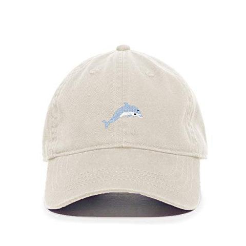 Dolphin Baseball Cap Embroidered Cotton Adjustable Dad Hat