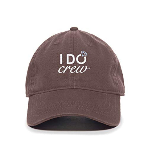 I Do Crew Baseball Cap Embroidered Cotton Adjustable Dad Hat