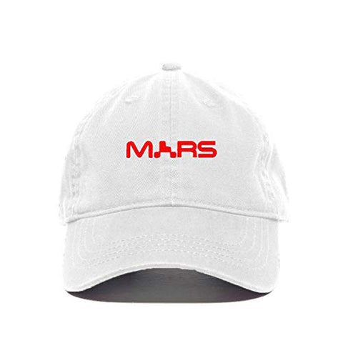 Mars NASA Logo Baseball Cap Embroidered Cotton Adjustable Dad Hat