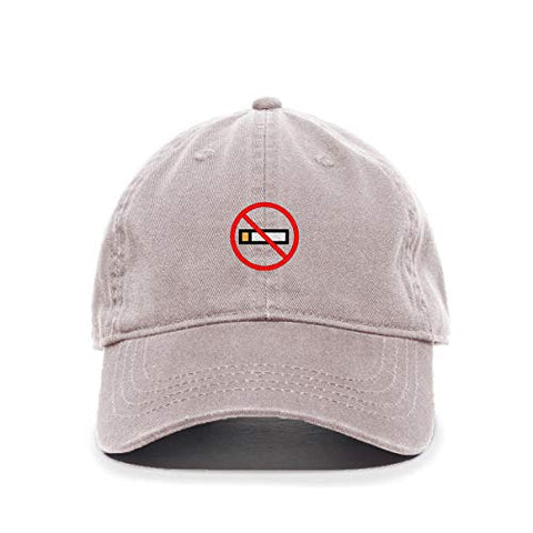 No Smoking Baseball Cap Embroidered Cotton Adjustable Dad Hat